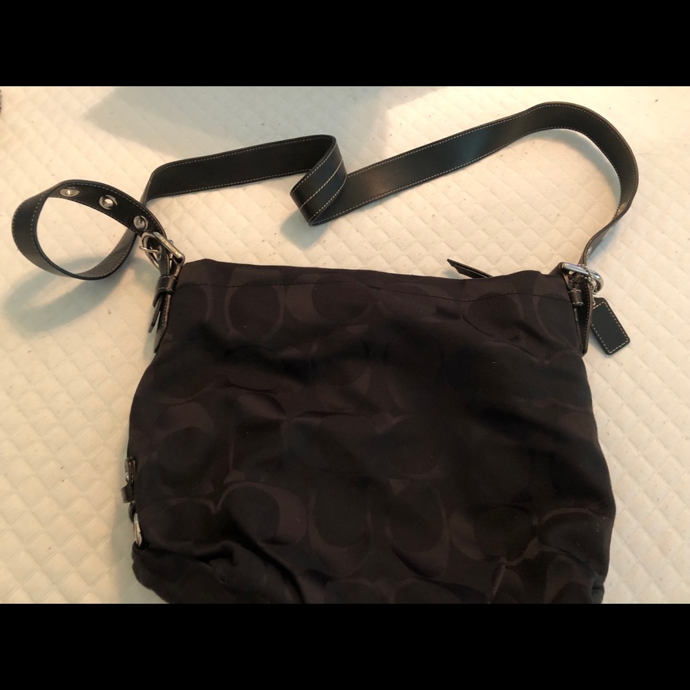 Black C logo Coach Bag
